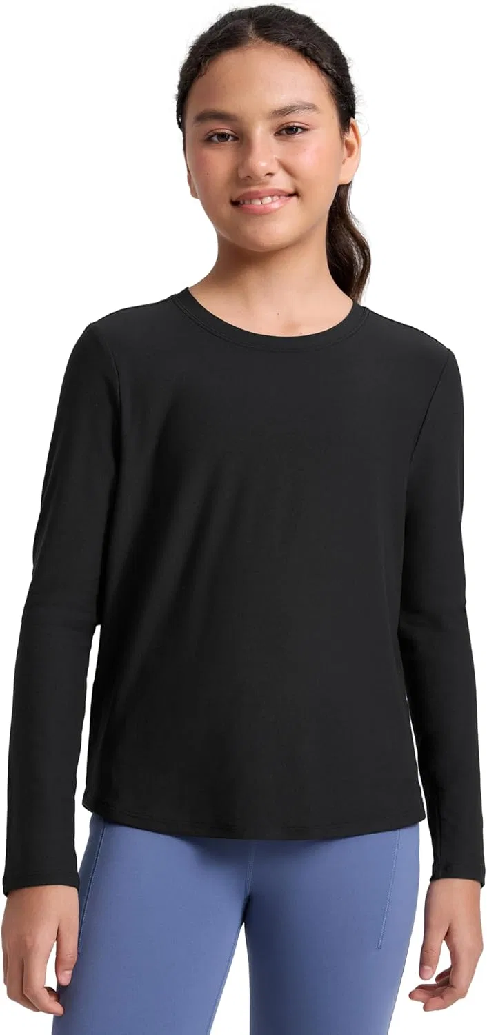 Футболка с длинным рукавом детская CRZ YOGA Cloudweight, Black