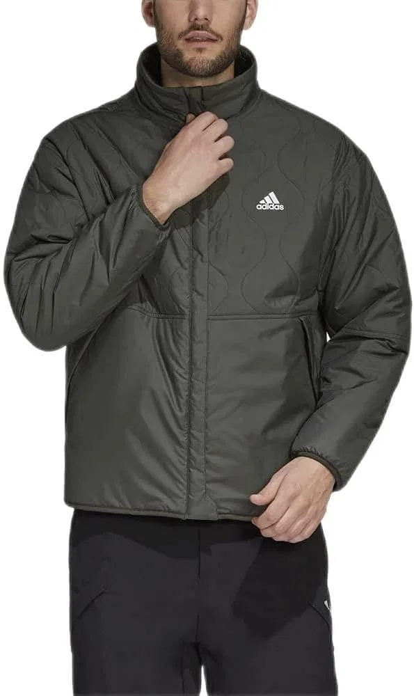 Куртка мужская adidas, двусторонняя, утепленная, Black/Grey