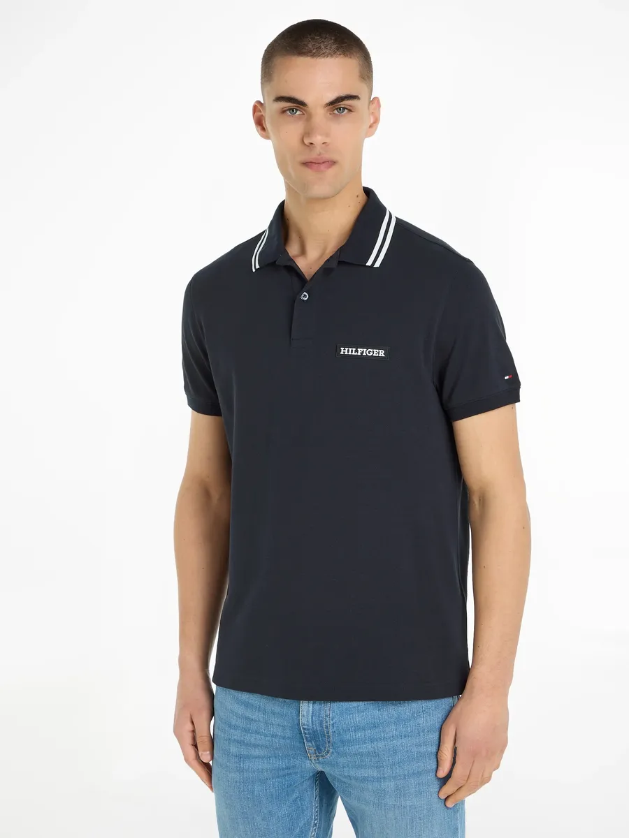 

Рубашка-поло Tommy Hilfiger "MONOTYPE BADGE REG POLO", цвет Desert Sky