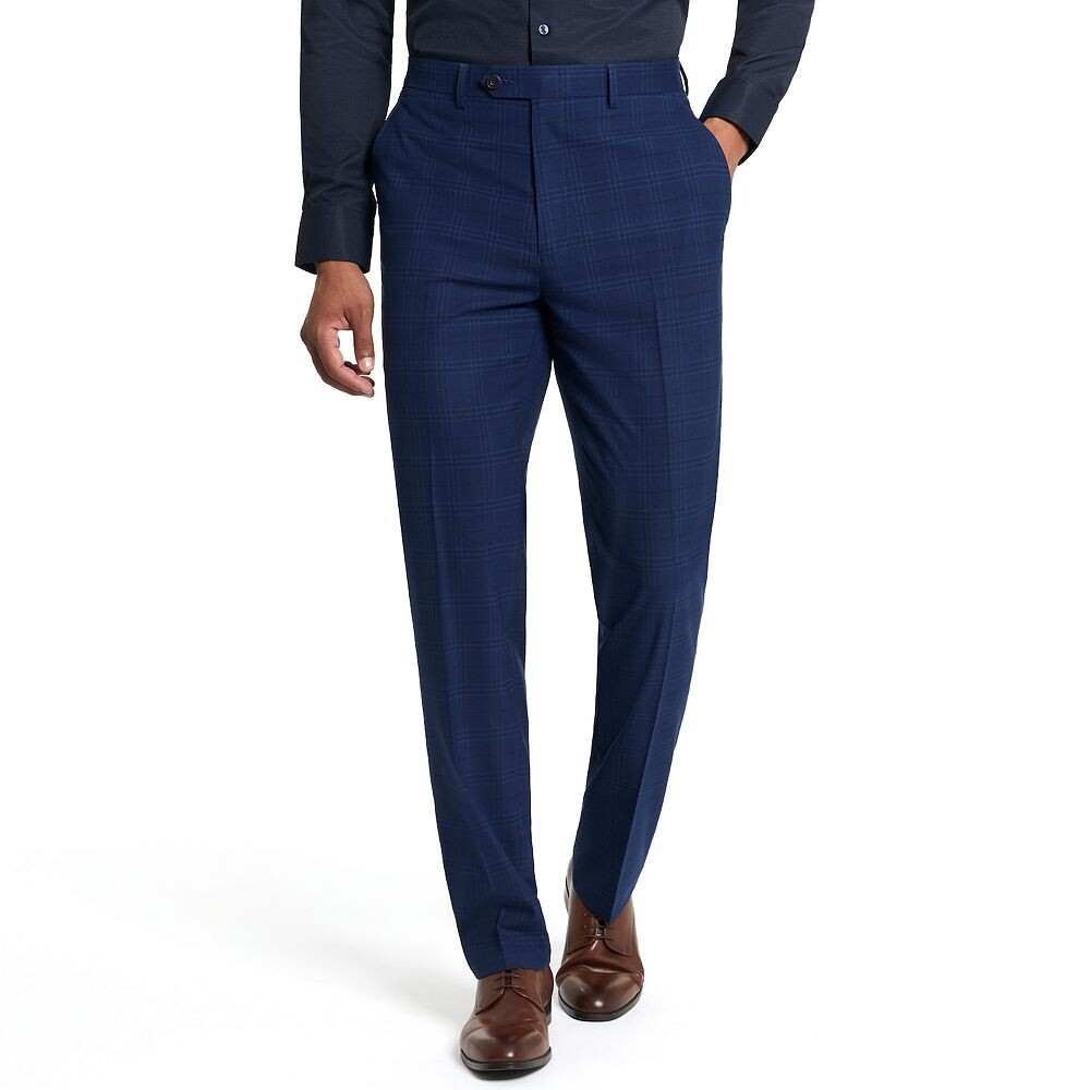 

Мужские узкие эластичные костюмные брюки Ben Sherman, цвет Blue Plaid