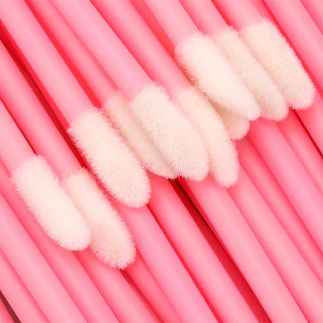 Набор из 100 одноразовых кистей для губ Viviihoo, Pink — фото 4