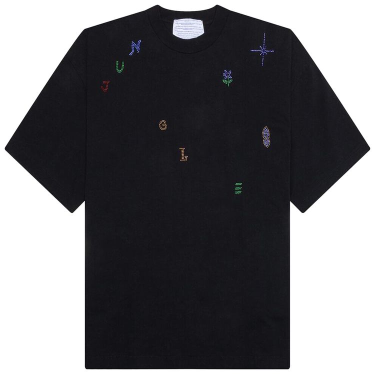 

Футболка Jungles Beaded Lettering Tee 'Black', черный