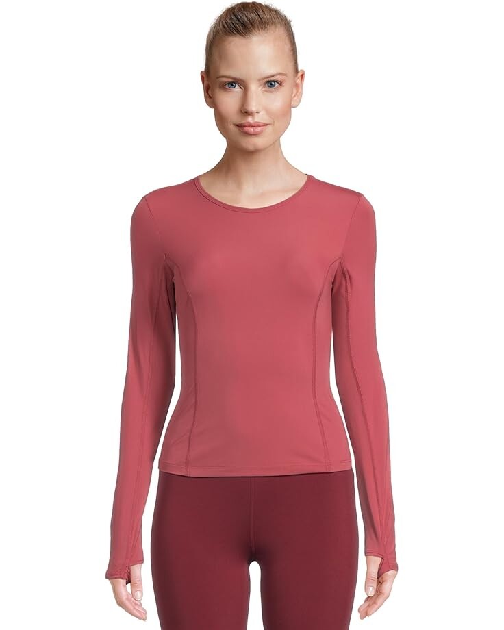 

Топ Beyond Yoga Powerbeyond Lite Airshield Long Sleeve Top, цвет Wine