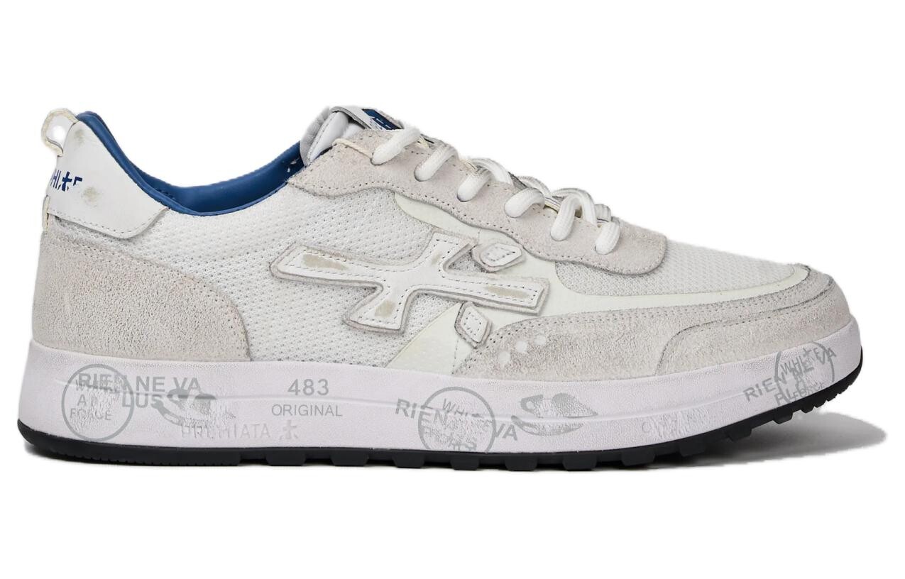 Кроссовки Premiata Skateboarding Shoes Men Low-top Gray/White, серый/белый — фото 2