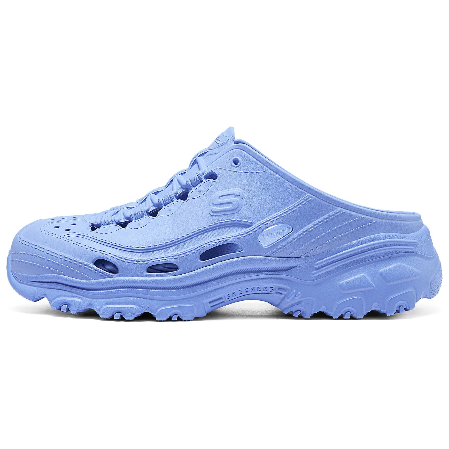 Клоги женские сине-фиолетовые Skechers