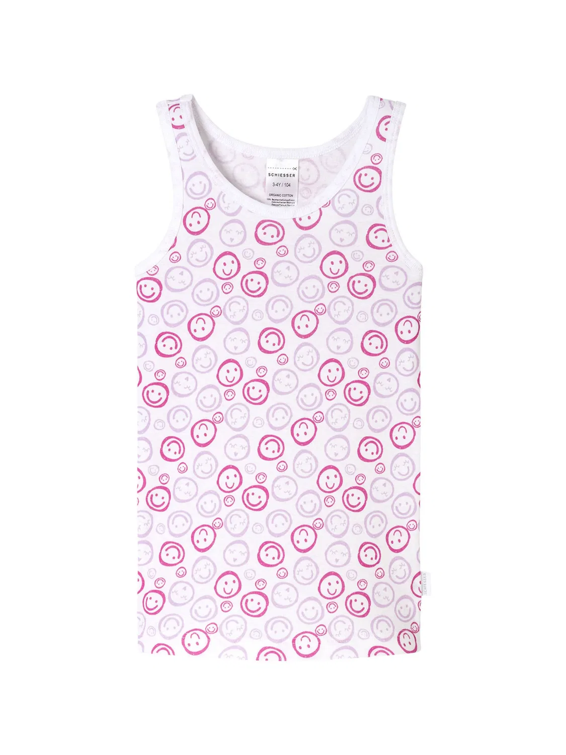 Нижняя рубашка 'Тонкая резинка' Schiesser, Pink/White — фото 2