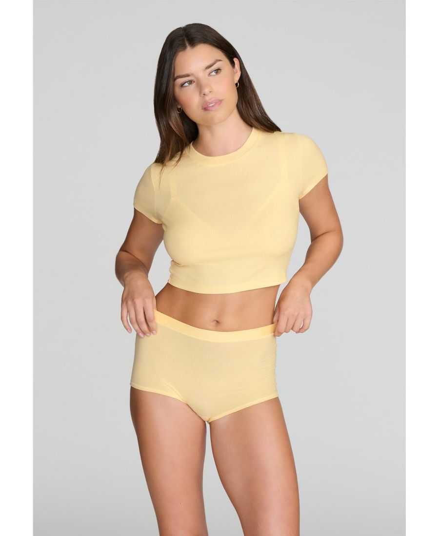 

Женская футболка The Baby Tee - модал, шелковая резинка CUUP, Honey