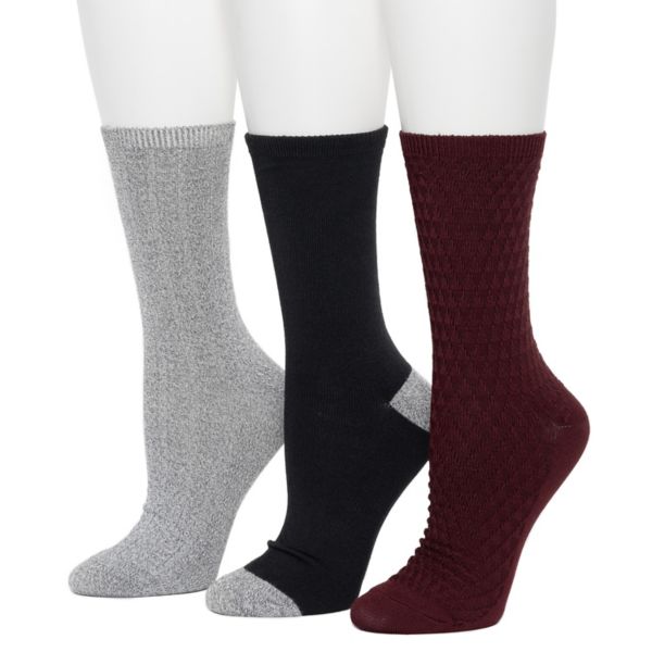 

Женские утепленные носки Falling Rain, 3 пары, средняя плотность Cuddl Duds, цвет zinfandel