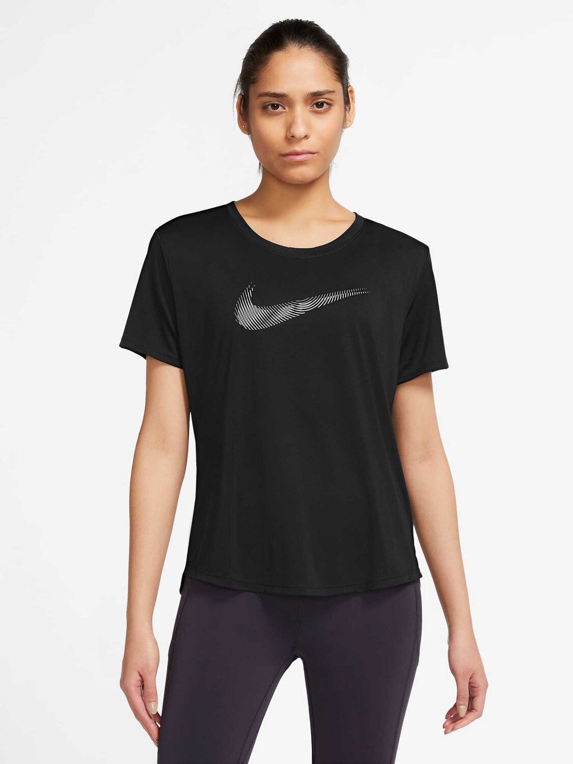 

Футболка Nike W NK DF SWOOSH HBR SS TOP, черный