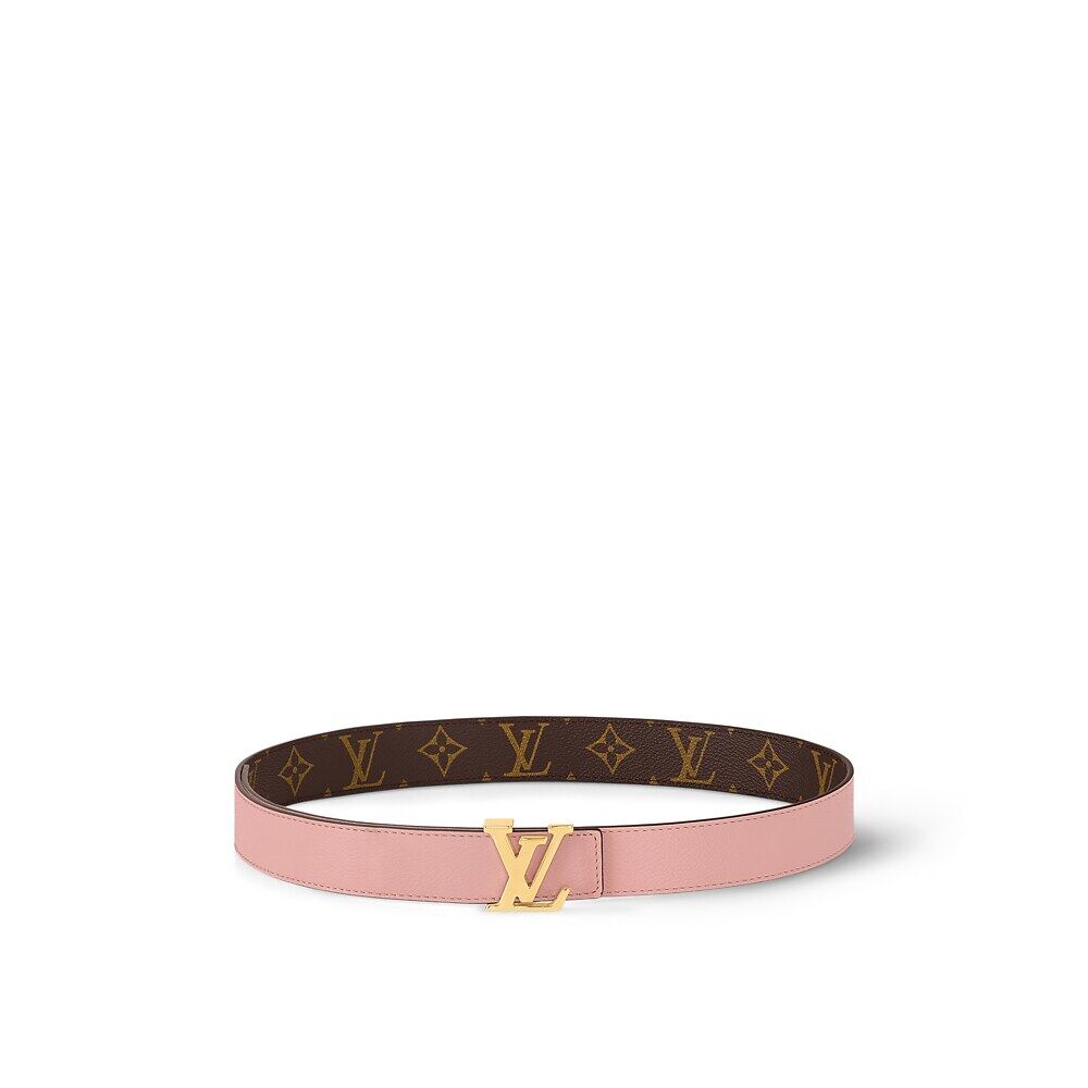 

Двусторонний ремень LV Initiales шириной 30 мм Louis Vuitton, розовый