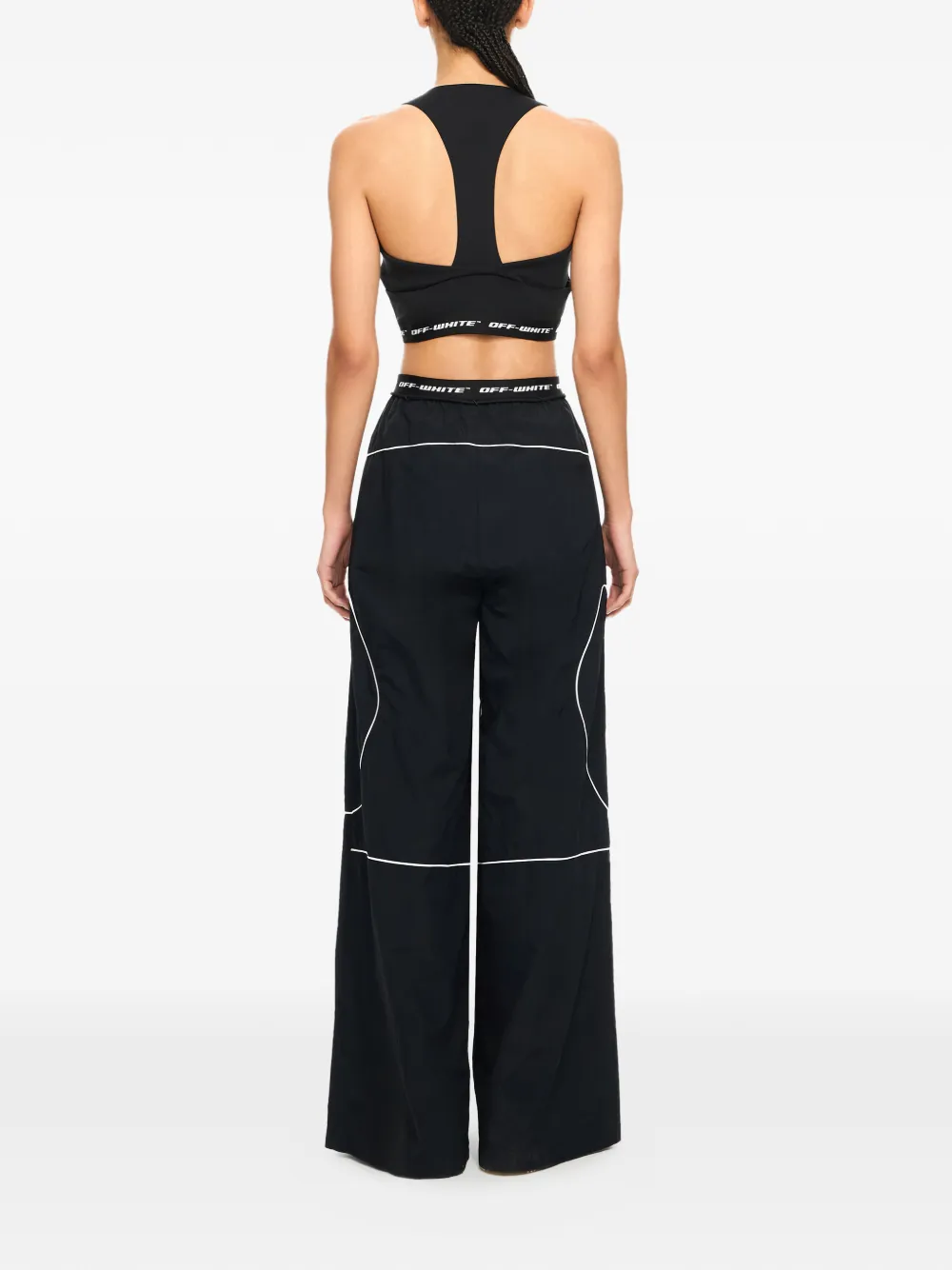 Спортивные брюки с логотипной лентой Off-White, черный — фото 4