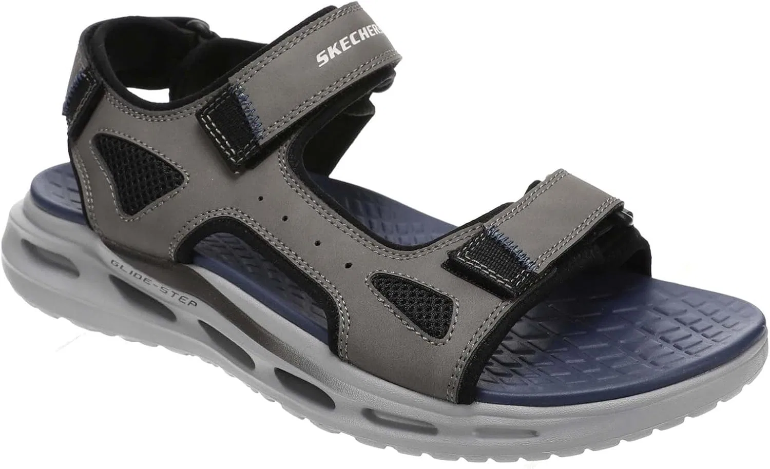 Мужские спортивные сандалии Skechers River с тремя ремешками и открытым носком, Character
