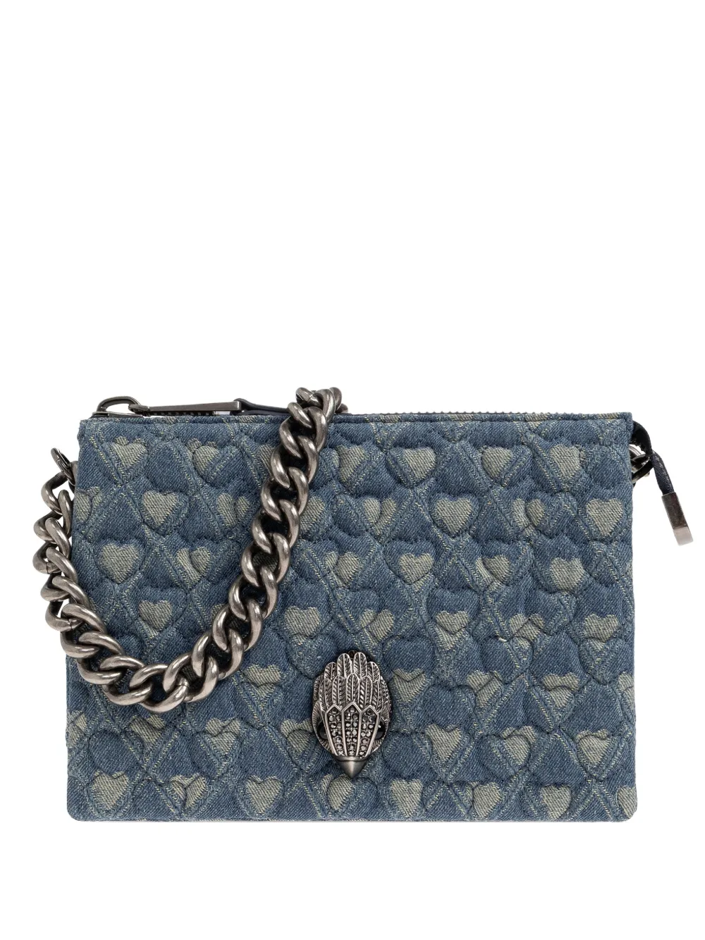 

Сумка на плечо Kensington Puff с цепочным ремнем Kurt Geiger London, синий