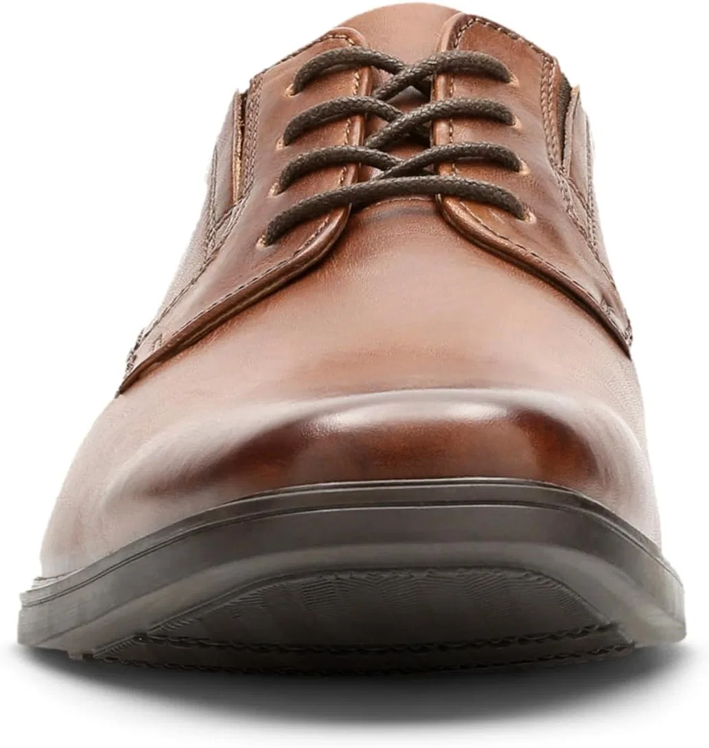 Мужские туфли-дерби Clarks Tilden Plain, Dark Tan — фото 2