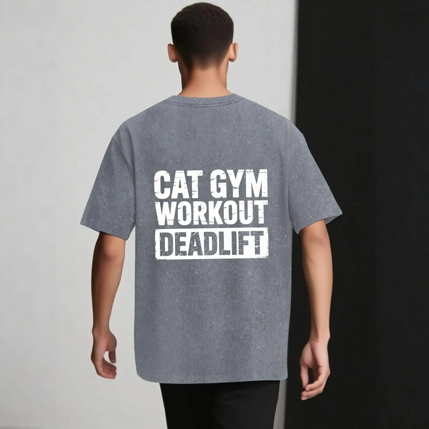 Футболка Cat Gym Workout Deadlift для женщин Vintage — фото 2