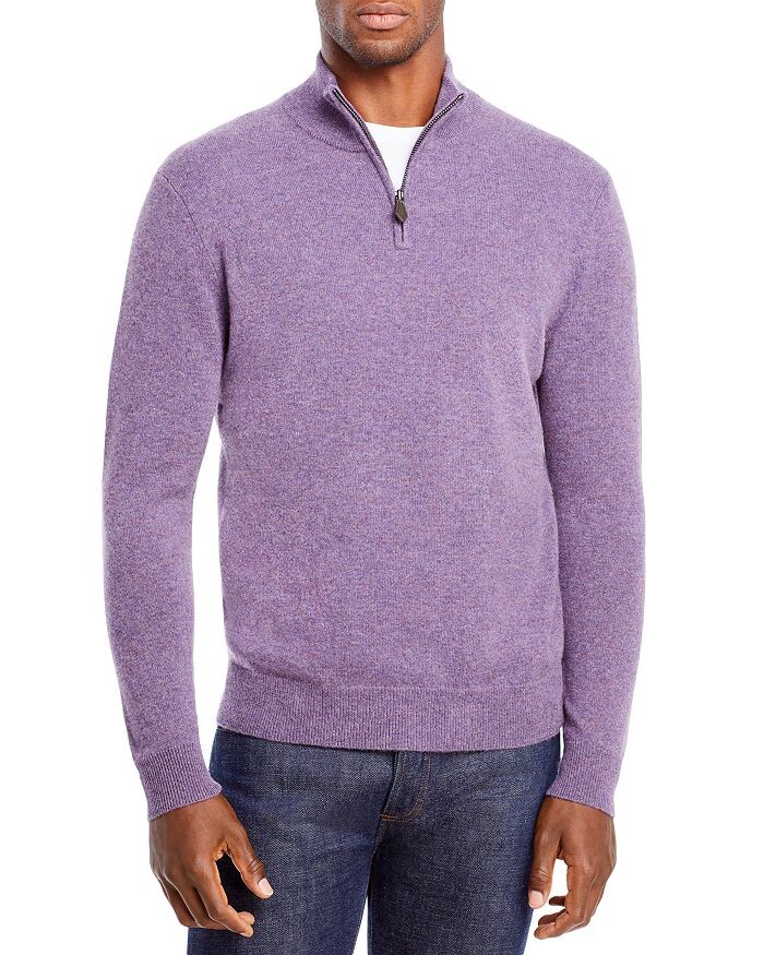 

Кашемировый свитер с молнией наполовину — 100% эксклюзив The Men's Store at Bloomingdale's, Фиолетовый, Кашемировый свитер с молнией наполовину — 100% эксклюзив The Men's Store at Bloomingdale's