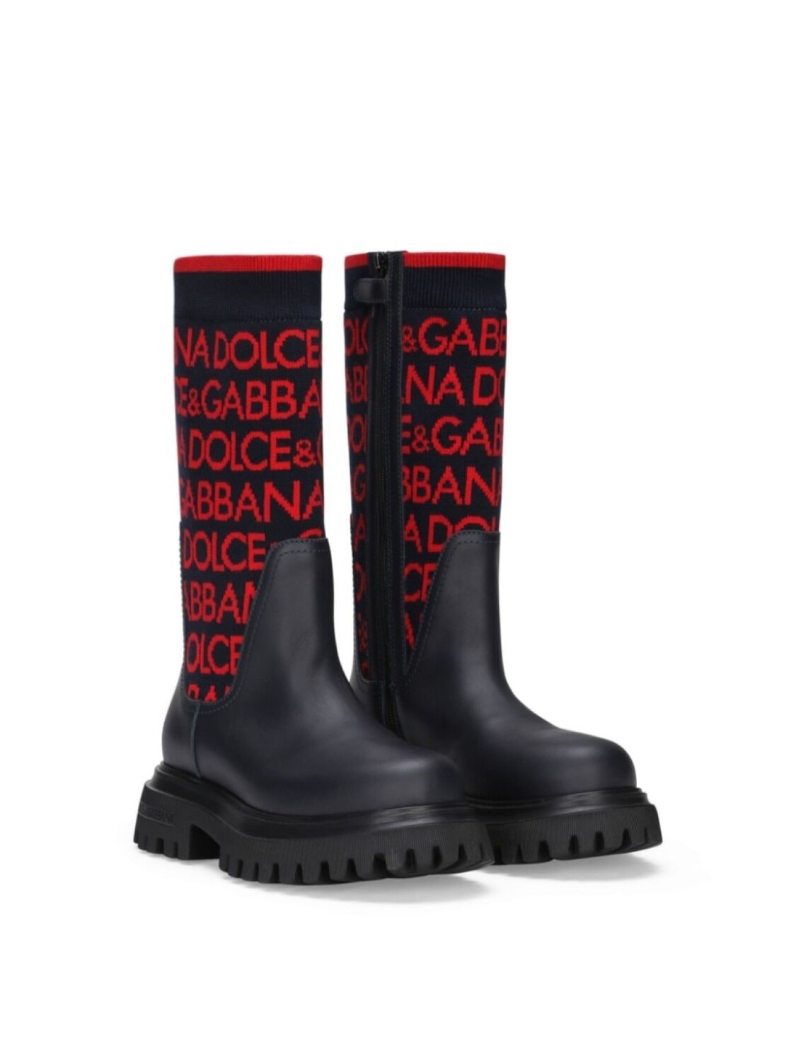 

Dolce & Gabbana Kids ботинки с логотипом, черный