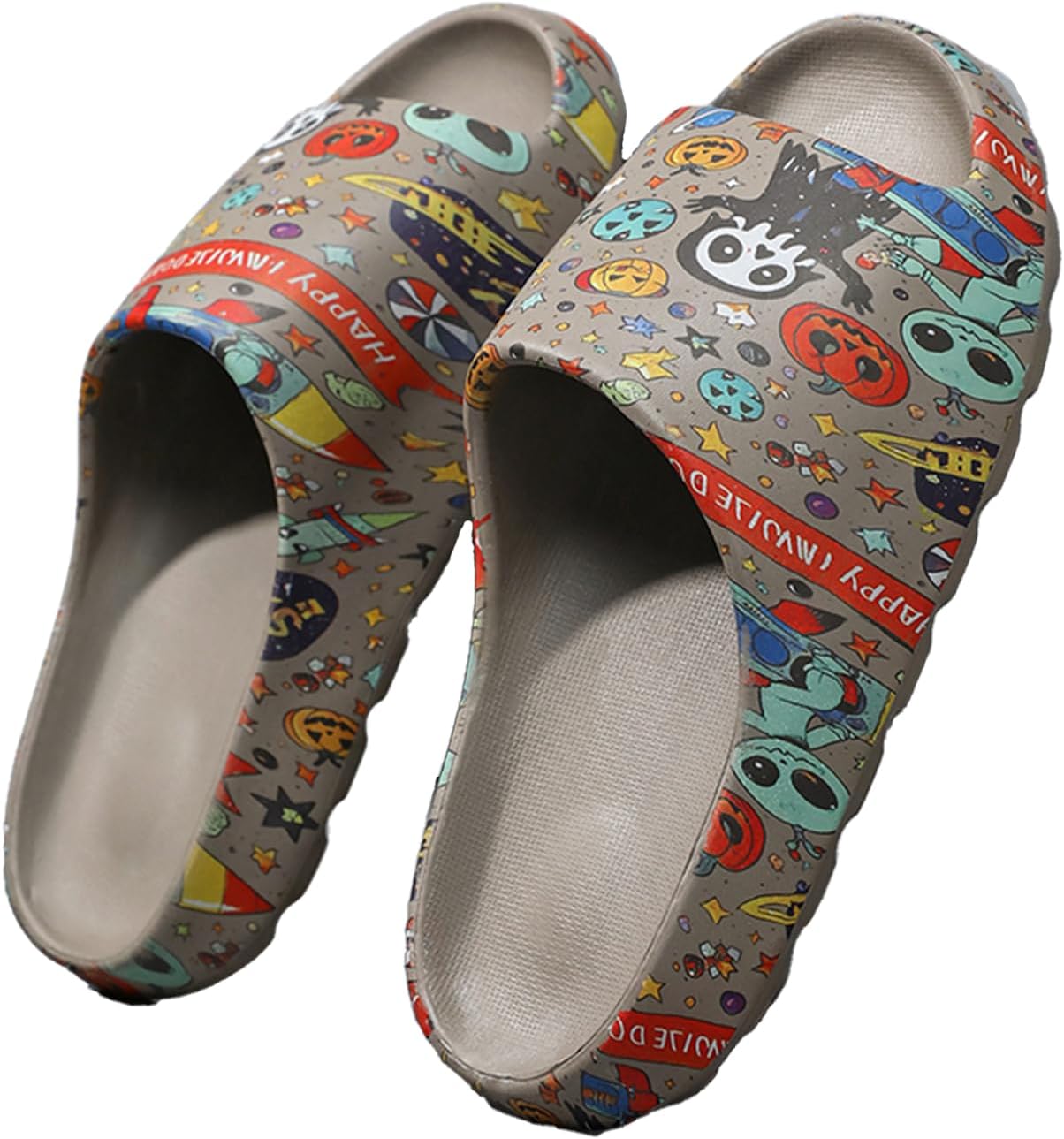 

Шлепацы LZKHW для женщин и мужчин, быстросохнущие шлепанцы с открытым носком, толстые мягкие шлепанцы, пляжная обувь, водонепроницаемые нескользящие сандалии для дома и улицы, серый