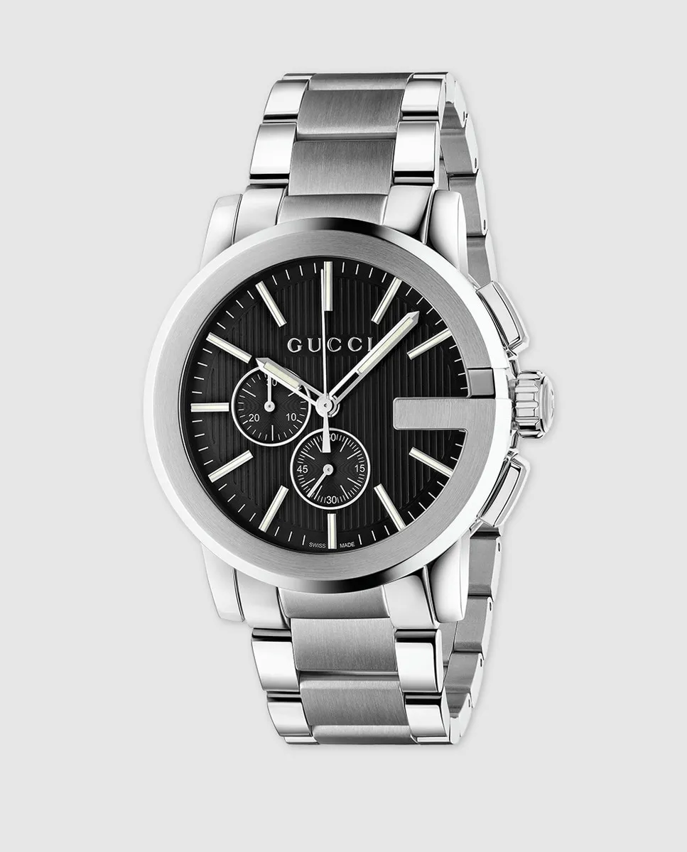 

Gucci G Chrono YA101204 Мужские стальные часы, черный