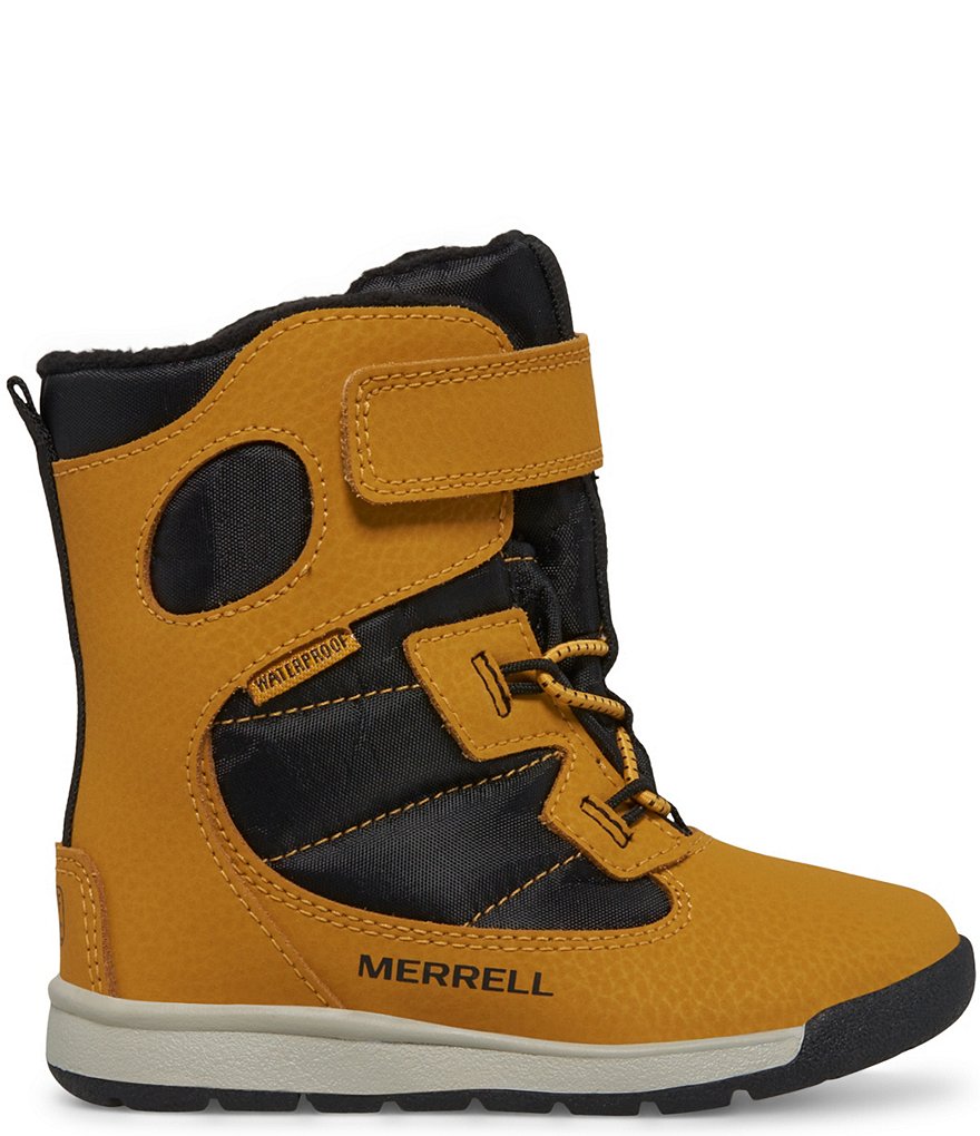 

Водонепроницаемые ботинки Merrell Boys Snow Bank Jr (для младенцев), бежевый