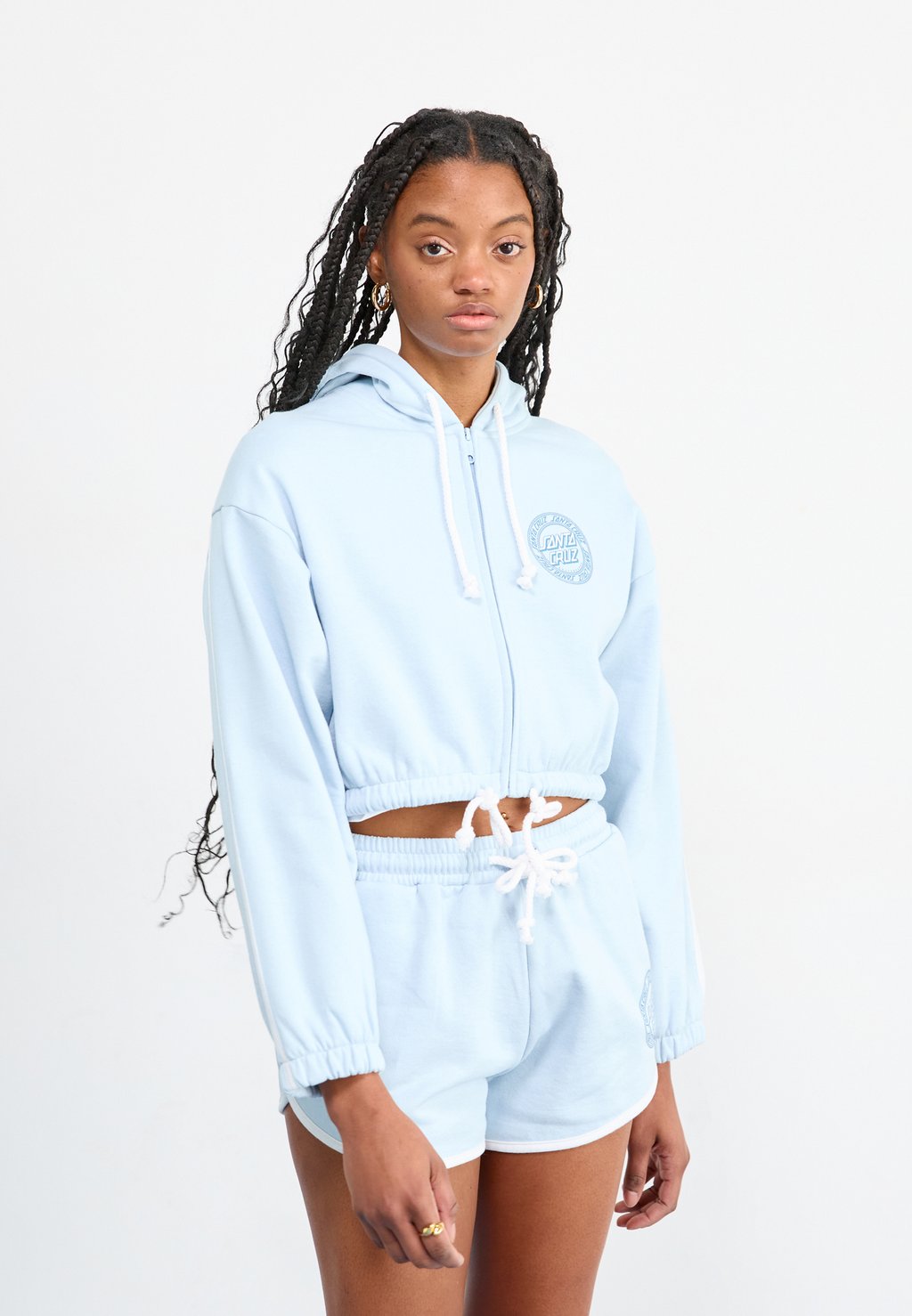 

Толстовка на молнии CHECK OUTLINE RINGED DOT ZIP HOOD Santa Cruz, синий