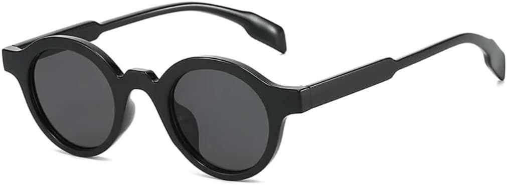 

Солнцезащитные очки с защитой UV400 | Маленькие круглые панк-очки с градиентными линзами | для женщин и мужчин, для занятий спортом на открытом воздухе и вождения DSVIGF, Black Grey