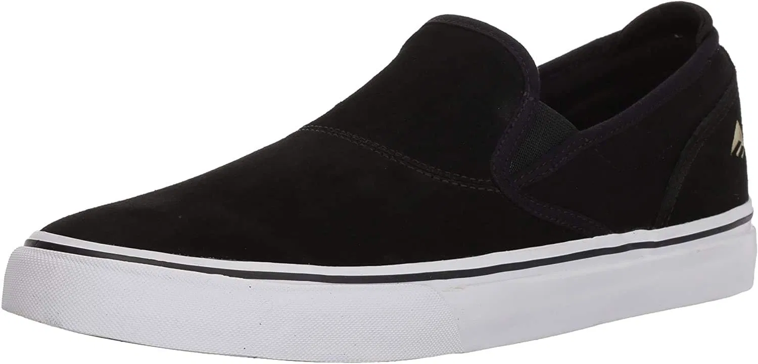 Кроссовки slip-on Emerica Wino G6, Black/White/Gold