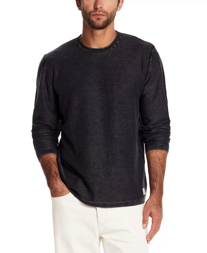 

Мужской свитер с круглым вырезом в стиле стоунвош Weatherproof Vintage, серый