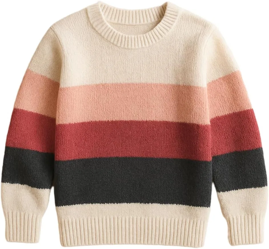 

Свитер с цветными блоками в полоску, мягкий, в стиле ретро Grewear