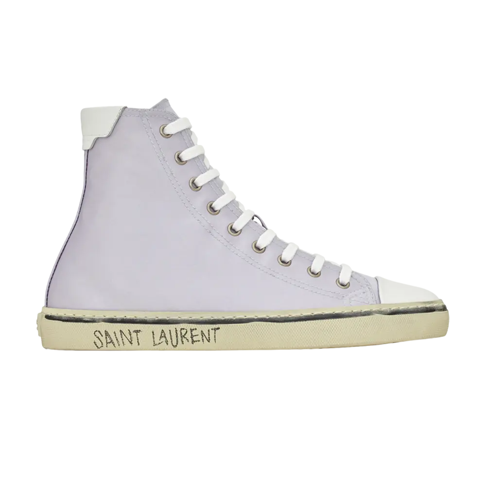 Ботинки Saint Laurent Malibu Mid, фиолетовый
