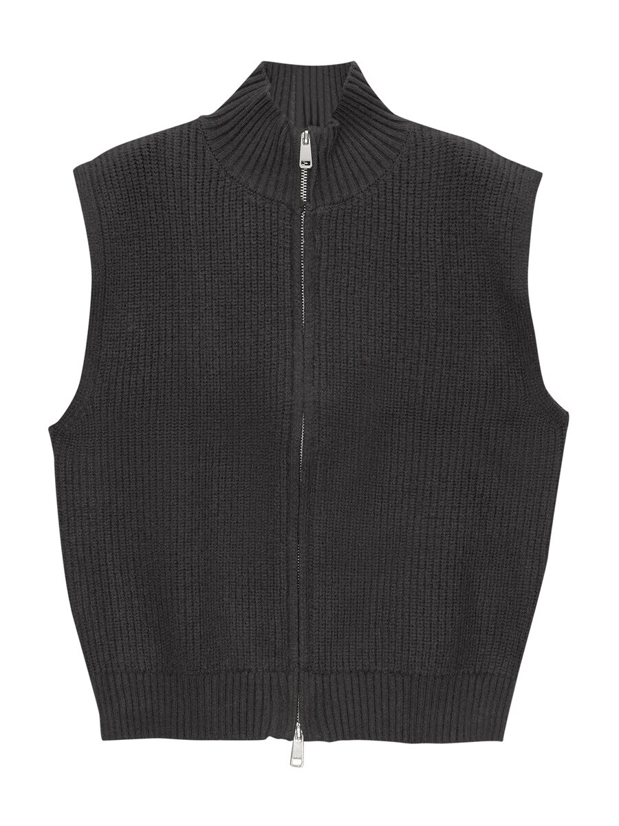 

Вязаный кардиган Pull&Bear Knitted Vest, антрацит