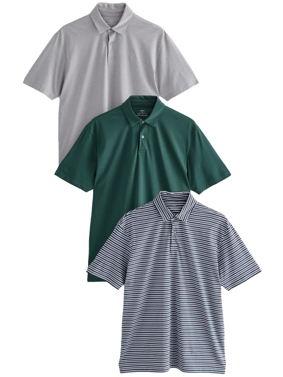 

Рубашка Next, цвет Navy/mottled grey/Emerald