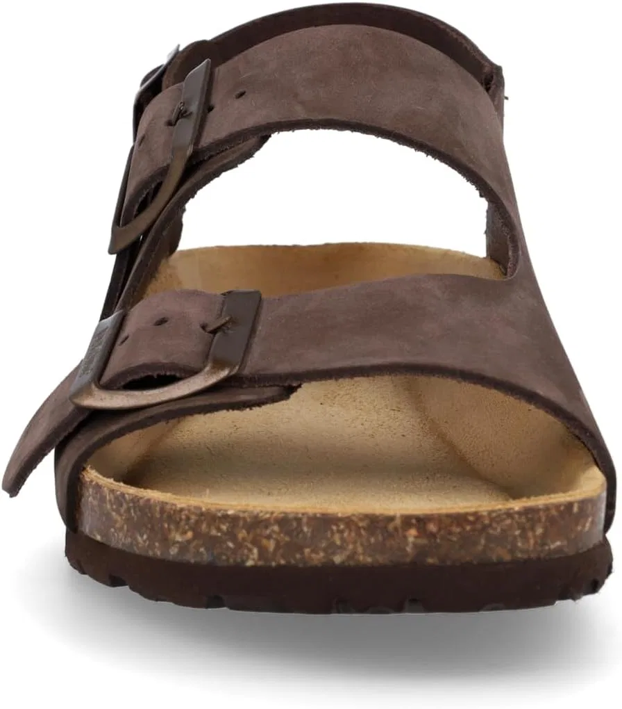 BioNatura 11 Sahara Imb V. Nabuk Мужские сандалии с анатомической стелькой, Head Of Dark Brown — фото 4