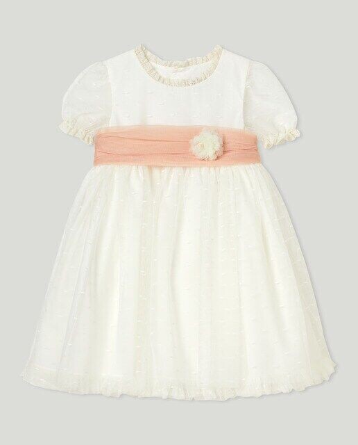 

Платье для девочки с тюлем и поясом Coconut El Corte Inglés, светло-бежевый