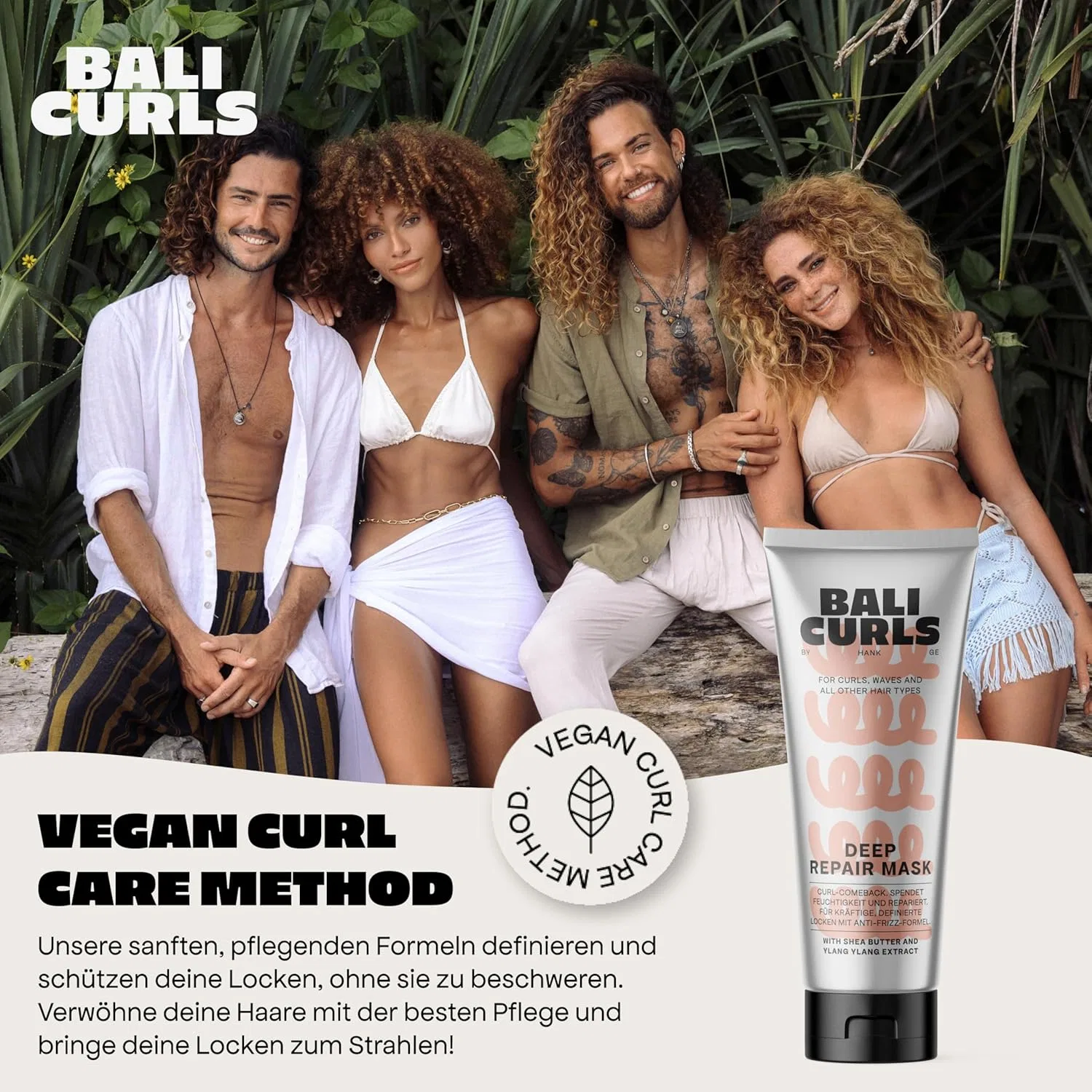 Веганская маска для глубокого восстановления Bali Curls Bali Curls By Hank Ge — фото 2