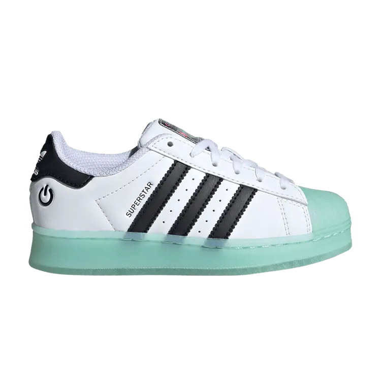 

Кроссовки adidas Superstar C 'LED Lights Pack - White Semi Flash Aqua', белый