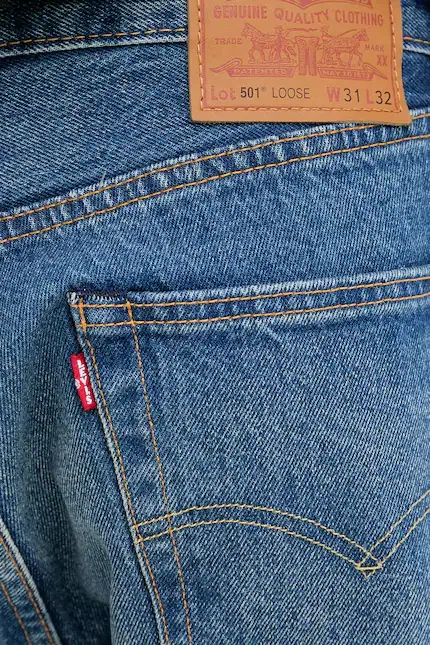 Джинсы свободные 501 Levi's, синий — фото 4