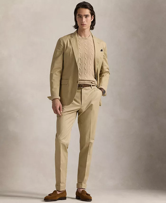 Мужская пиджак-поло неструктурированный современный пиджак Polo Ralph Lauren, загар/бежевый — фото 2