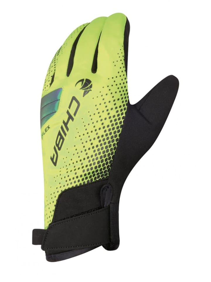 

Chiba BioXCell Warm Winter - водонепроницаемые зимние велосипедные перчатки, неоновые