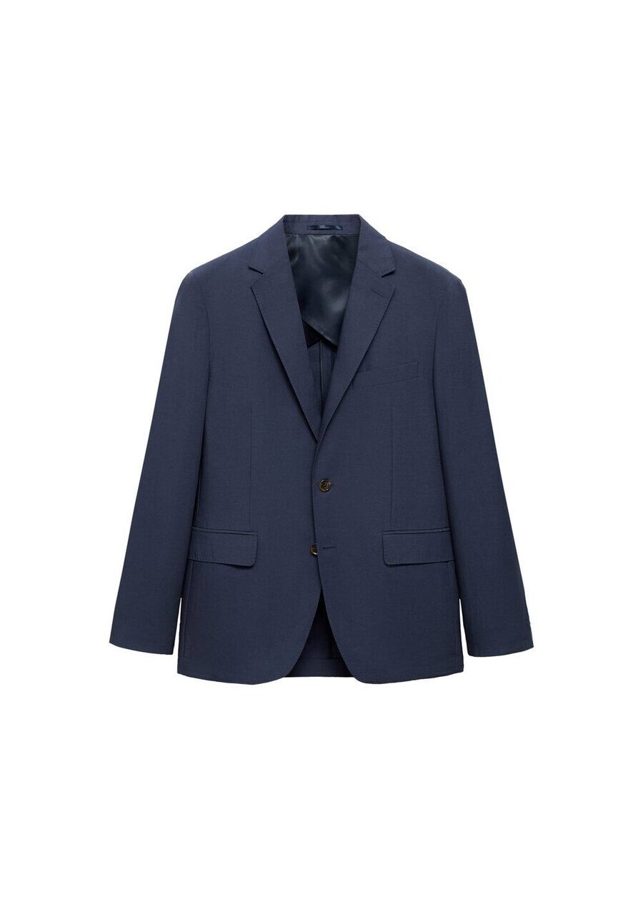 

Куртка MANGO MAN Slim fit Suit Jacket Milan, морской синий