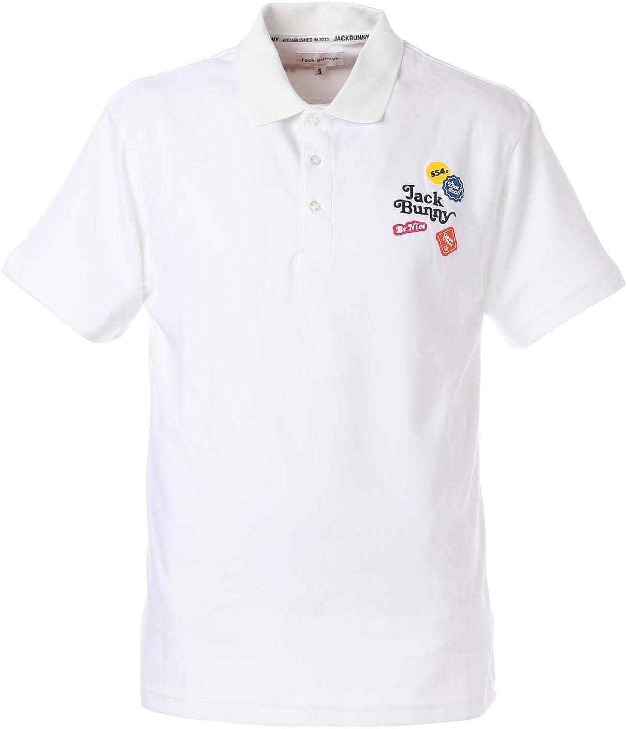 

Мужская поло-рубашка Jack Bunny 262-5160301 с коротким рукавом (полностью сетчатая ткань, быстросохнущая, дышащая, для игры в гольф), белый