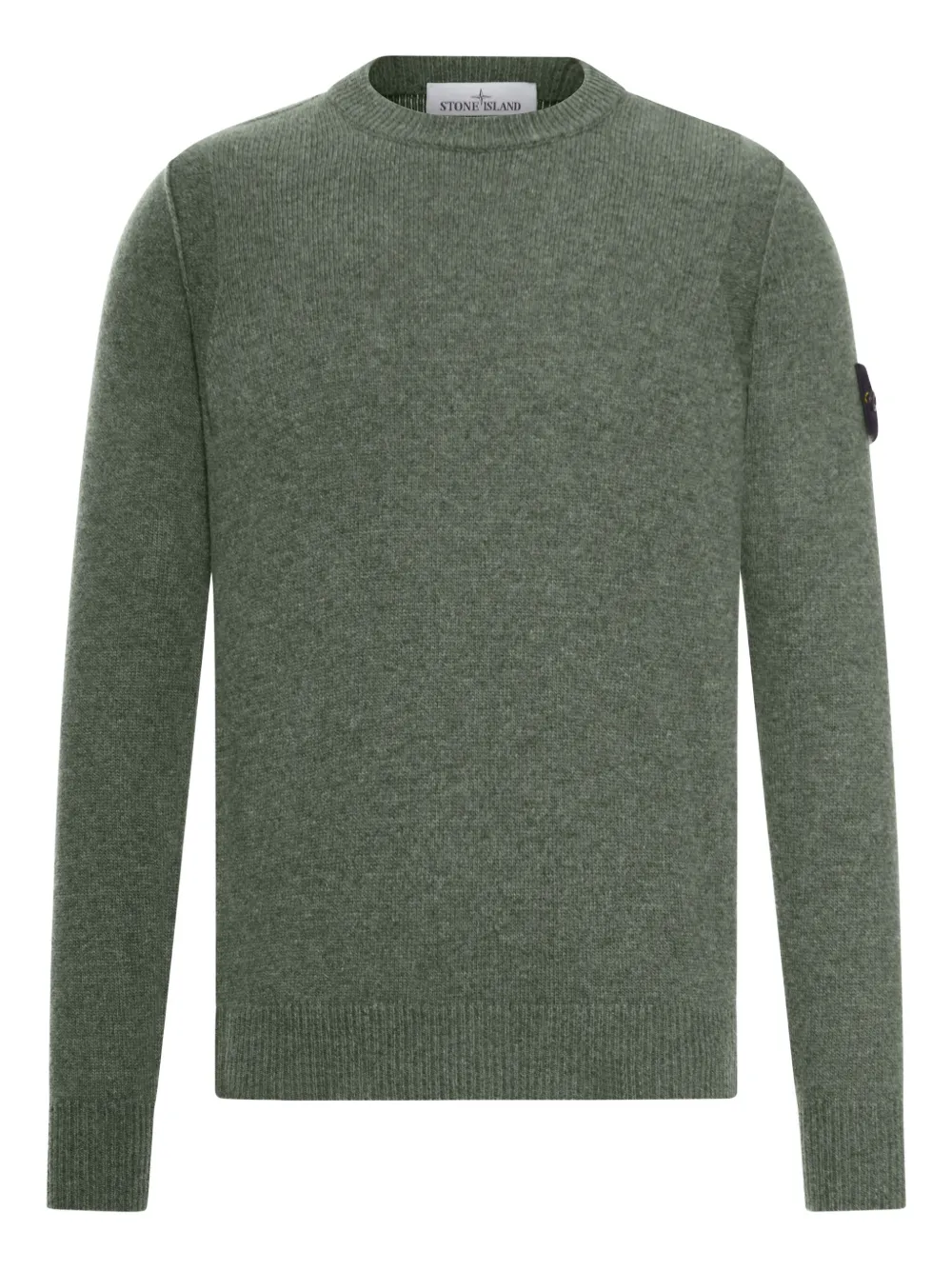 

Свитер с круглым вырезом Stone Island, зеленый