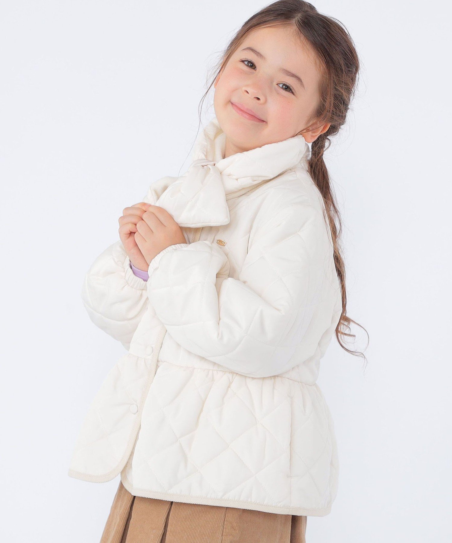 Детская куртка с баской (100-130 см) / <можно стирать в машине> SHIPS KIDS, Ivory — фото 3