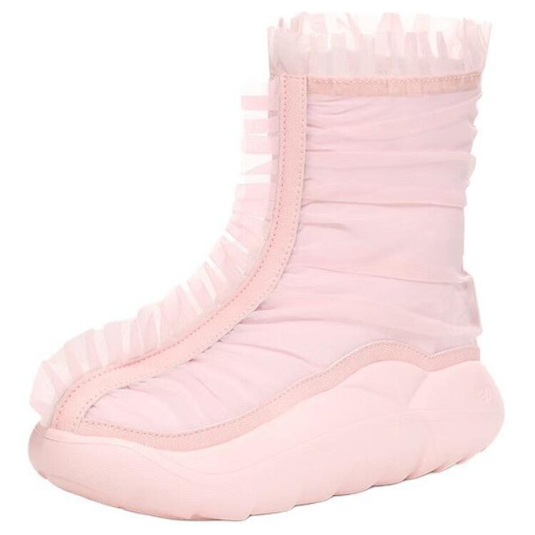 Сапоги короткие UGG Collina Strada Seashell с оборками, розовый — фото 3