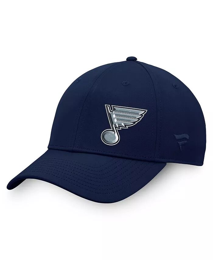 

Мужская темно-синяя регулируемая шляпа с логотипом St. Louis Blues Authentic Pro Road Offset Fanatics, синий