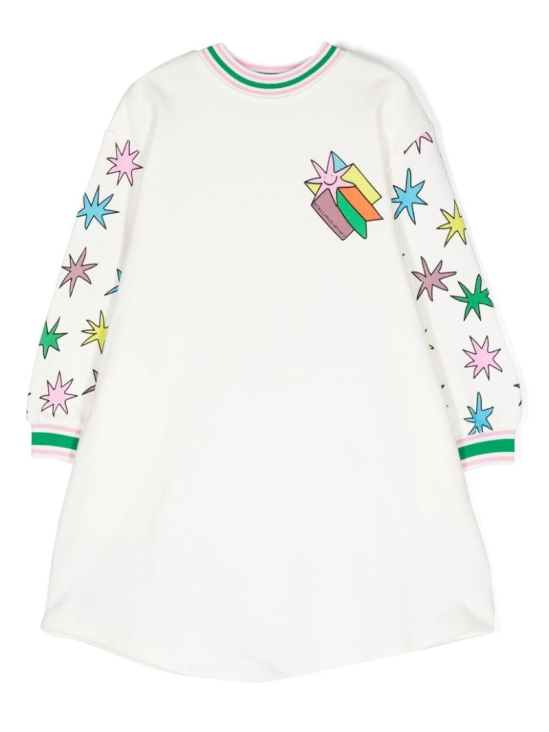 

Stella McCartney Kids платье-толстовка Bright Stars, белый