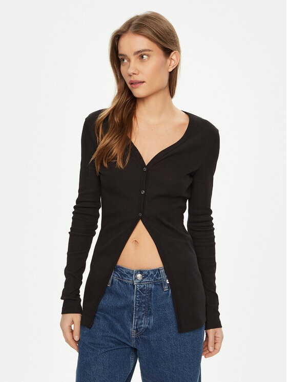 

Облегающий кардиган J20J224761 Calvin Klein Jeans, черный