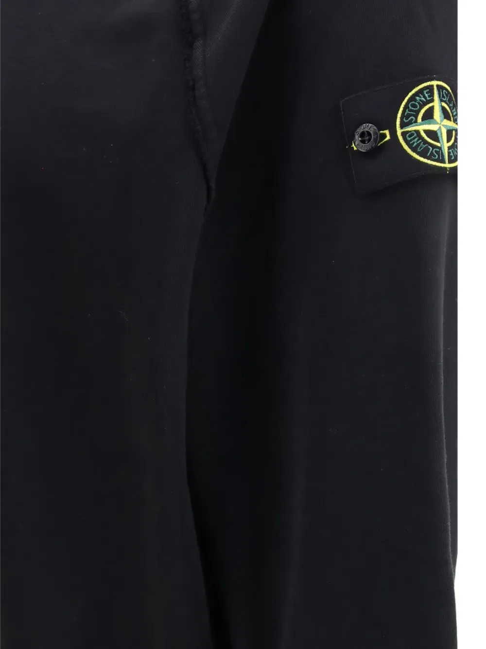 Толстовка с круглым вырезом и нашивками Stone Island, черный — фото 3