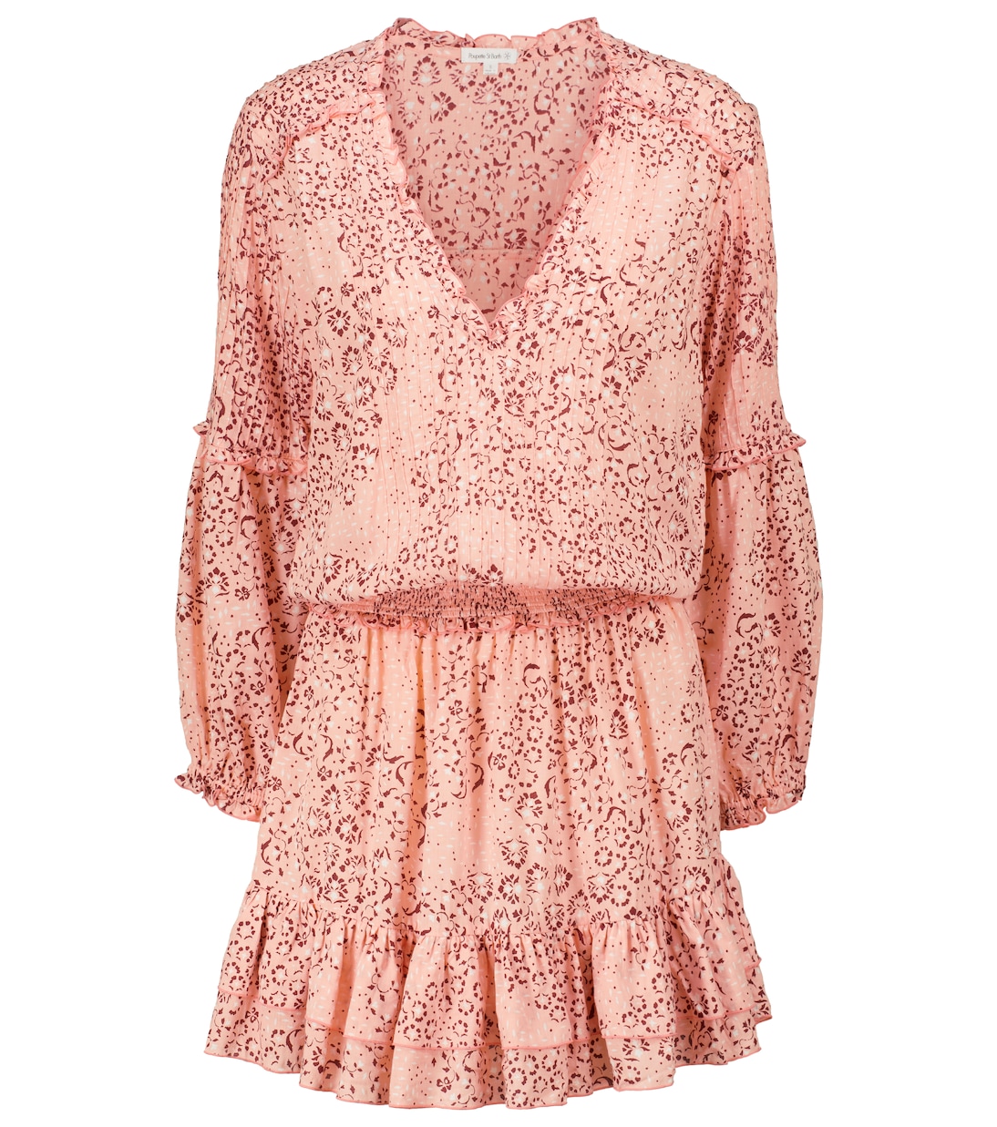 

Мини-платье Илоны с цветочным принтом Poupette St Barth, Pink Biot