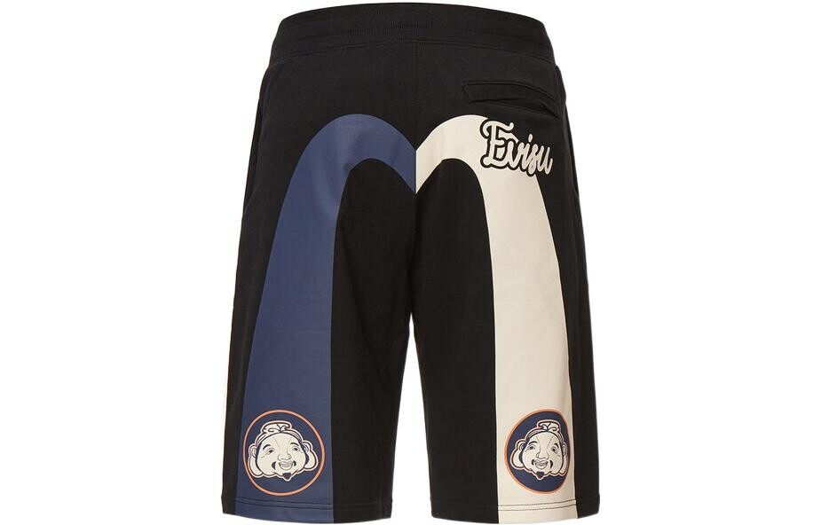 

Повседневные шорты мужские черные Evisu, черный